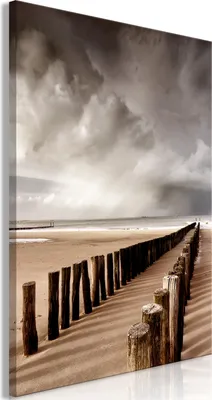 Produktbild von Italienischer Leinwand Leinwandbild - Prospect of Hope (1 Part) Vertical 40x60 cm Landschaften c-B-0654-b-a