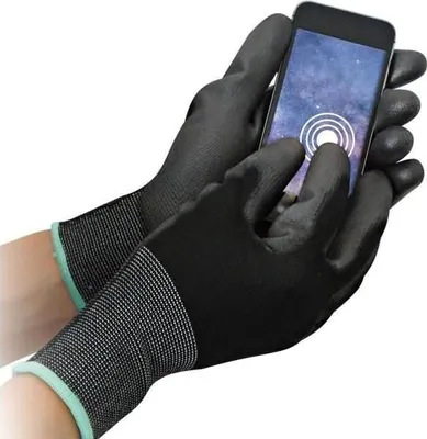 Produktbild von Nylon-Feinstrick-Handschuh Black Ace Touch XL/10 schwarz 12 Paar