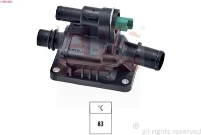 Produktbild von EPS Thermostat Kühlmittel 83°C für FORD Fiesta Mk6 Schrägheck (JA8, JR8) Fiesta Mk5 Schrägheck (JH1, JD1, JH3, JD3) FUSION (JU) passend für PEUGEOT
