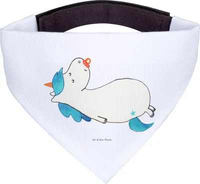 Produktbild von Mr. & Mrs. Panda Dreieckstuch Einhorn Schnuller - Weiß - Geschenk, Unicorn, Säugling, Einhörner, Mama, Halstuch Für Hunde, Baby, Hals Tuch, Bandana, Hund, Geburtstag