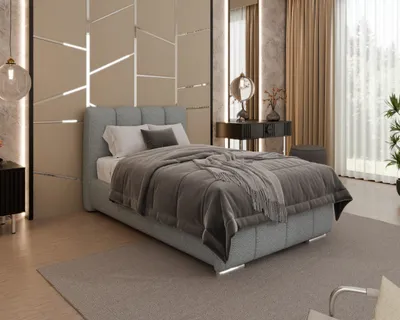 Produktbild von Polsterbett „ZAIRA“ – Modernes Design, viele Farben & Größen – mit Matratze CIRA (Multi, 7-Zonen)