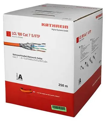 Produktbild von Kathrein LCL 100/250 Netzwerkkabel CAT 7 S/FTP PVC 250m Patchkabel S/FTP-Datenkabel