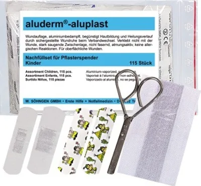Produktbild von aluderm Nachfüllset Pflasterspender Kinder Verwendung für Produkt: aluderm® Pflaste Material des Pflasters: Polyestervlies