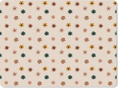 Produktbild von MuchoWow® Mauspad Mousepad Blumen - Muster - Polka dots 40x30 cm - Mousepads - Maus Mat - Pad - Mausunterlage - Anti Rutsch