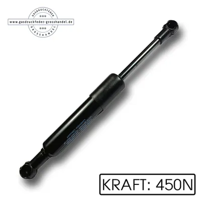 Produktbild von Gasdruckfeder Ersatz LIFT-O-MAT 450N -NV Gasdruckdämpfer Kesseböhmer mit Aufnahme aus Metall Schwarz
