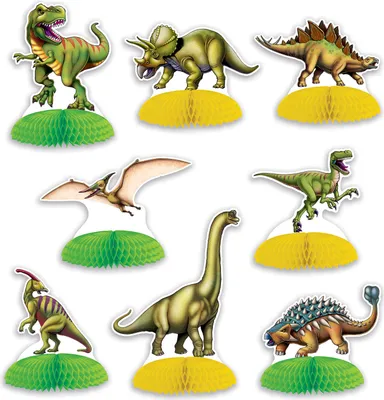 Produktbild von 8 Mini-Dinosaurier als Tischdeko - Einheitsgröße