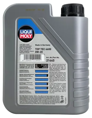 Produktbild von LIQUI MOLY Top Tec 6600 für 0W-20 1 Liter Motoröl Motorenöl Longlife-17 FE+ STJLR.03.5006 229.71 229.72 OV0401547-A20 MS-12145 9.55535-GSX Öl