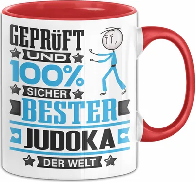 Produktbild von Judoka Geschenk Lustiger Spruch für Judoka Geschenkidee Bester Judoka Der Welt (Rot)