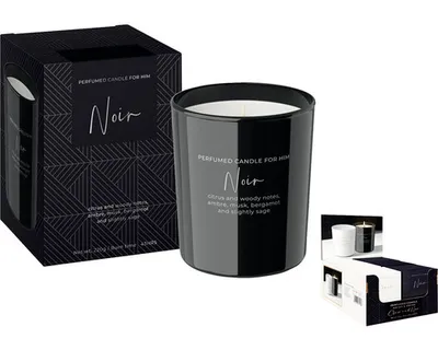 Obrázek produktu pro Vonná svíčka ve skle FOR HIM Noir 220 g černá