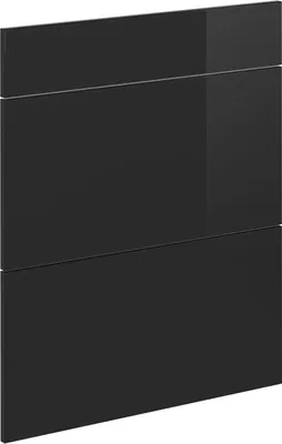 Produktbild von Küchenfront Vicco R-Line Schwarz Hochglanz 59.6 x 70.4 cm Möbelfront für den Schubladenunterschrank, Model 40920