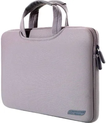 Produktbild von Mobigear Neon, Neopren-Laptop-Aktentasche, 15 - 16 Zoll, Laptoptasche mit Tragegriff - Grau