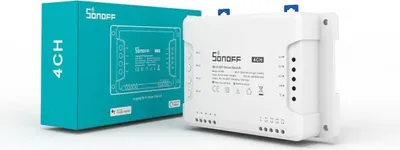 Obrázok produktu pre Sonoff Inteligentný WiFi prepínač 4-kanálový, 433 MHz, RF, WiFi, 1 ks.