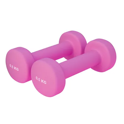 Produktbild von GORILLA SPORTS® Neopren Kurzhanteln - 2er Set, 2x0,5kg, rutschfest - Hanteln, Gewichte, Hantelset, Dumbbells, Gymnastikhanteln, Fitness