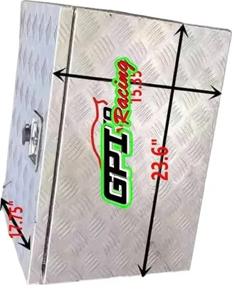 Produktbild von Werkzeugkasten, Aluminium-Material, 24" x 18" x 16" Abmessungen, Unterbodenkompatibilität, Verriegelungsmechanismus, hohe Tragfähigkeit