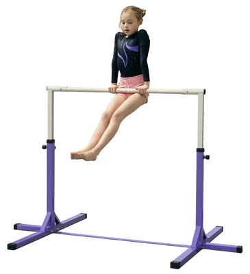 Obrázok produktu pre Hrazda na cvičenie – Hrazda na prešvihy – Dvojitá hrazda – Hrazda na doskok – Hrazda na gymnastiku – Nastaviteľná výška 92–150 cm