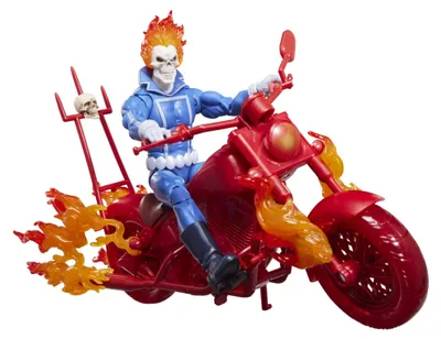 Produktbild von Ghost Rider Marvel Legends Actionfigur  Johnny Blaze with Motorcycle 15 cm