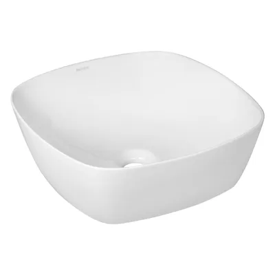 Zdjęcie produktu dla Umywalka nablatowa KERRA KR-650, ceramiczna, biała, 41x41 cm