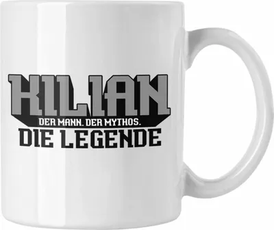 Produktbild von Trendation - Kilian Tasse Namen Spruch Namenstag  (Weiß)