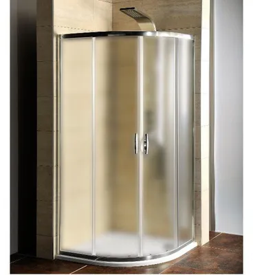 Produktbild von Gelco Duschabtrennung Viertelkreis 900x900x1900mm, BRICK glas