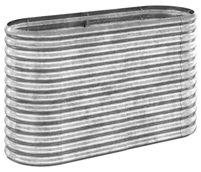 Immagine prodotto di vidaXL Letto rialzato in acciaio verniciato a polvere 114x40x68 cm Argento