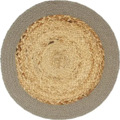 Immagine prodotto di Tovagliette 4 pz Naturale e Grigio 38 cm in Juta e Cotone