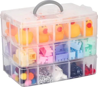 Produktbild von Kurtzy Sortierbox für Kleinteile mit 30 Fächern - Aufbewahrungsbox mit Fächern - Sortierkasten Aufbewahrung Sammelbox - Sortiersystem Sortierboxen -