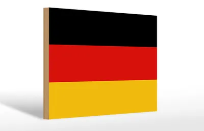 Produktbild von Holzschild Flagge Deutschlands 30x20cm Flag of Germany