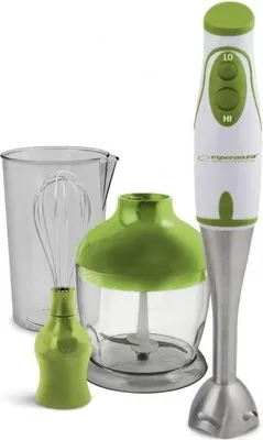 Productafbeelding van Esperanza staafmixer voor pesto, 450 W, met roestvrijstalen staaf en complete set