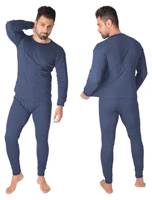 Produktbild von Black Snake Thermounterwäsche Herren Set Innenfleece Eingriff Winter - XL - Blau
