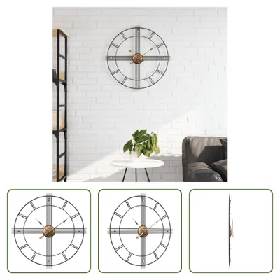 Imagen del producto de Reloj de pared Living Store, color , diámetro 60 cm, material: hierro