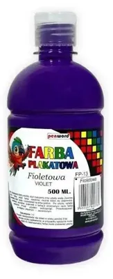 Image de Peinture acrylique pour affiches, 500 ml, violet - Penword