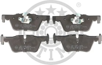 Produktbild von OPTIMAL Bremsbeläge Satz Hinten Bremsklötze für BMW 1 Schrägheck (F20) BP-12586