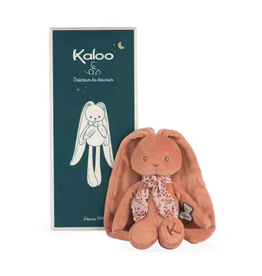 Image de Kaloo Lapin en peluche avec longues oreilles en terre cuite Lapinoo 25 cm