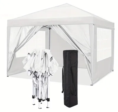 Immagine prodotto di Tenda per feste - Tenda pop-up - Tenda pieghevole - Gazebo - Tenda da giardino - 3,05 x 3,05 m - Impermeabile e resistente ai raggi UV
