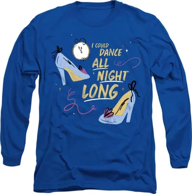 Image de Cinderella - "I Could Dance All Night Long" T-shirt unie homme/femme TV14727 (L) (Bleu roi)