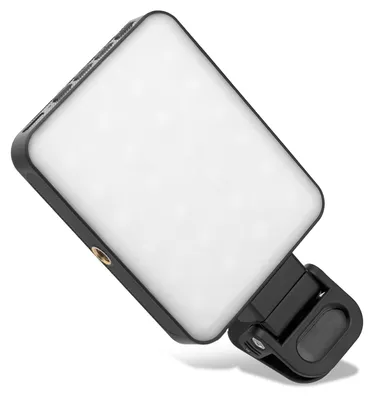 Image de Lumière Selfie Vidéo RGB Magnétique – Mini LED Clip-On MagSafe, 3000K-6500K, Intensité Réglable 0-100%, Charge USB-C par CELLONIC