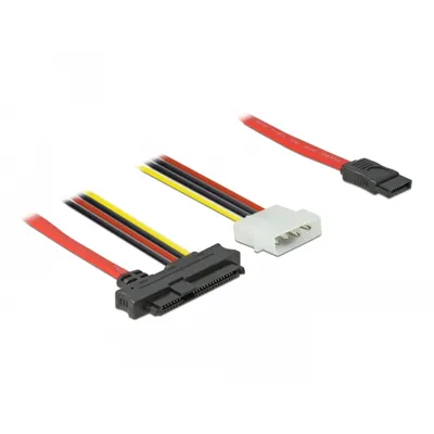 Produktbild von Delock Kabel SAS SFF-8482 + Power > 1 x SATA 7 Pin 0,5 m