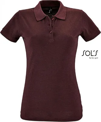 Produktbild von SOLs 11347 | Damen Polo Shirt Perfect - Farbe: Heather Oxblood - Größe: XL