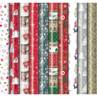 Obrázek produktu pro ZÖWIE 33003 454204 Vánoční balicí papír v roli, 2mx70cm, různorodý