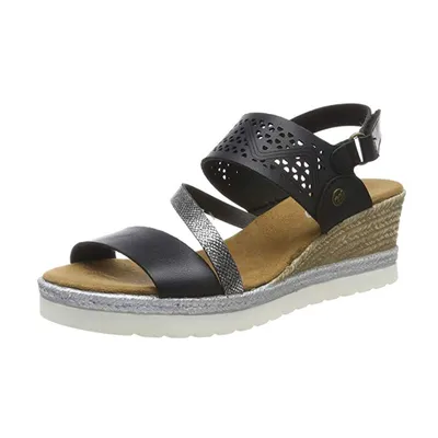 Produktbild von Mustang Shoes Sandaletten in Übergrößen Schwarz 1317-802-9 große Damenschuhe
