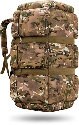Productafbeelding van CarryQuest® - Wandelrugzak 90L, nylon, met laptopvak, rugventilatie, khaki