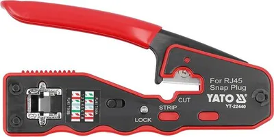 Immagine prodotto di Pinza Crimpatrice Per Spine Rj45 Di Passaggio - Yt-22440