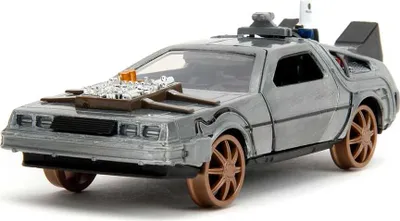Immagine prodotto di Ritorno al futuro III Hollywood Rides Modello diecast 1/32 DeLorean Macchina del Tempo Ruote ferroviarie