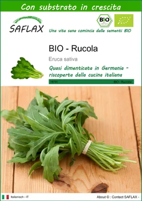 Immagine prodotto di SAFLAX  - BIO - Rucola - 3000 semi - Con substrato - Eruca