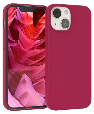 Produktbild von EAZY CASE Silikonhülle für Apple iPhone 13 Mini Silikon Backcover Schutz in Rot