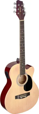 Produktbild von Stagg SA20ACE NAT Elektroakustische Auditorium Gitarre Cutaway Lind...