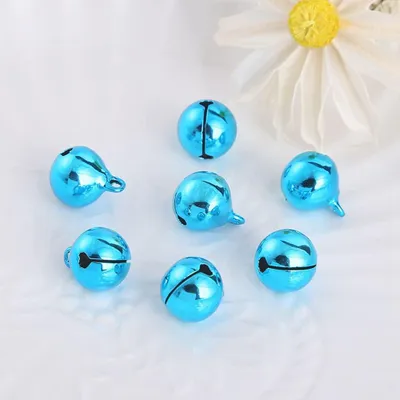 50 Stück 12 mm Mini-Glocken Jingle Bells Bastelglocken