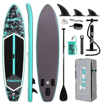 Obrázek produktu pro Nafukovací paddleboard, protiskluzový povrch, lehký design, 350x84x15cm