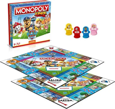 Produktbild von Winning Moves Monopoly Junior La Patrulla Canina Brettspiel Spanisch Mehrfarbig  Mehrfarbig One Size