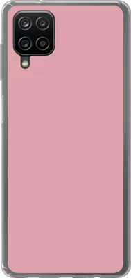 Produktbild von MuchoWow® Handyhülle Schutzhülle Hülle für Telefoonhoesje Samsung Galaxy A12 Rosa - Farben - Innenraum - Einfarbig - Farbe Silikon Softcase Handy Hülle - Bild